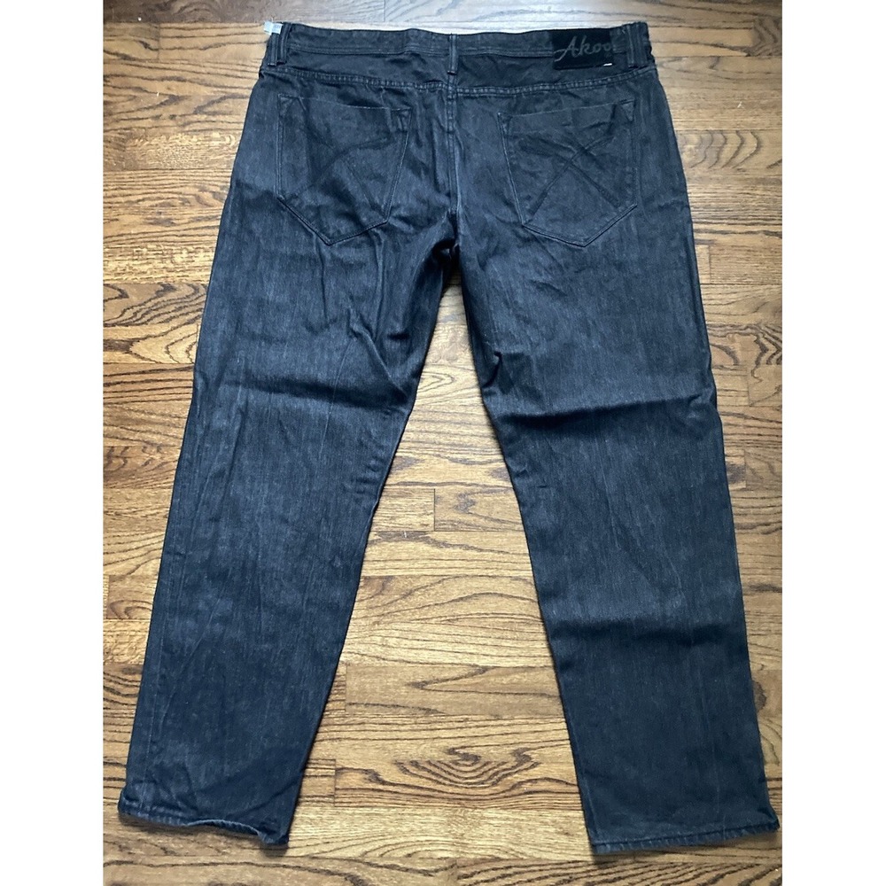 Akoo Denim Vintage Y2K Black Baggy Men's Jeans Size 44x32 Denim Skate Hip Hop